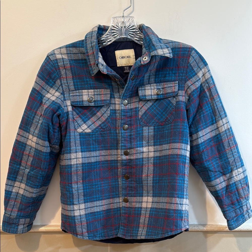 Cherokee Blue and Red Checkered Shirt